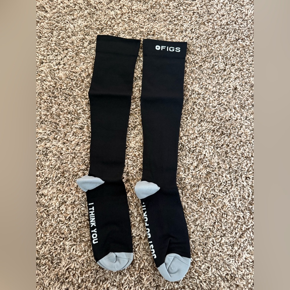 FIGS Black and Gray Compression Men Socks
